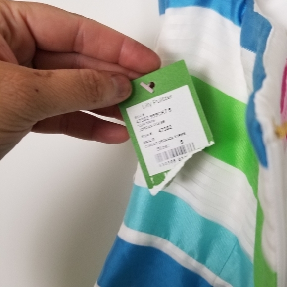 Lilly Pulitzer Jordan Sleeveless Mini Striped Dress A-Line - Picture 6 of 7